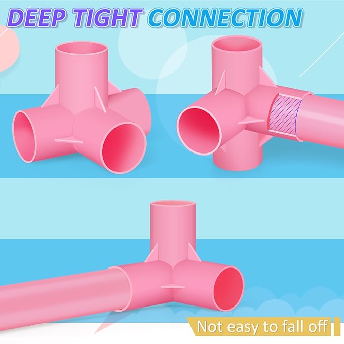 Trycooling Stuffed Animal Storage Zoo Stuffed Animal Holder Space Save Vertical Stuffed Animals Storage PVC with Elastic Band and Net for Playroom Birthday Gift for Bedroom Nursery - Pink