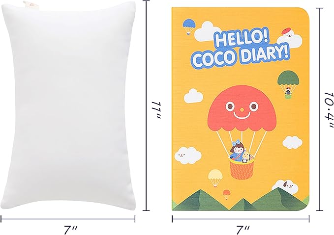 FLXXIE 2 Pack Microfiber Tiny Pillows, 11x7 Inches, Mini Pillows for Sleeping and Traveling, Washable Pillows, Soft Small Pillows Travel Pillows Nap Pillows, White