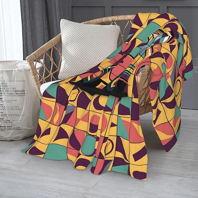 Cute Cartoon Flannel Blanket for Kids, 50" L x 60" W Inches – Soft and Cozy Plush Throw Blanket for Boys and Girls – Perfect for Bed, Couch, or Travel (Car)